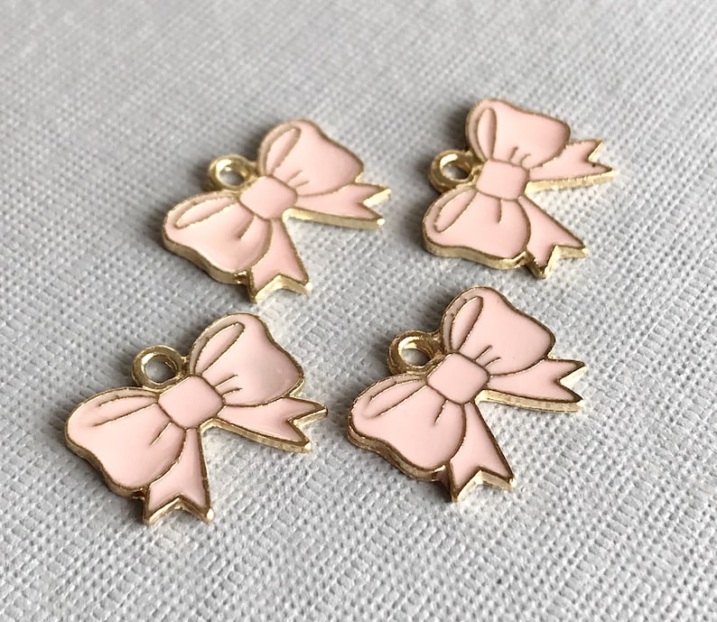 4 Enamel 15mm Pink Handbags With Rhinestone Jewellery Making