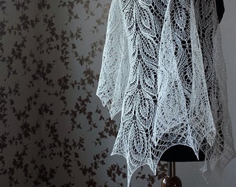 White Shawl for bride -made to order in any color