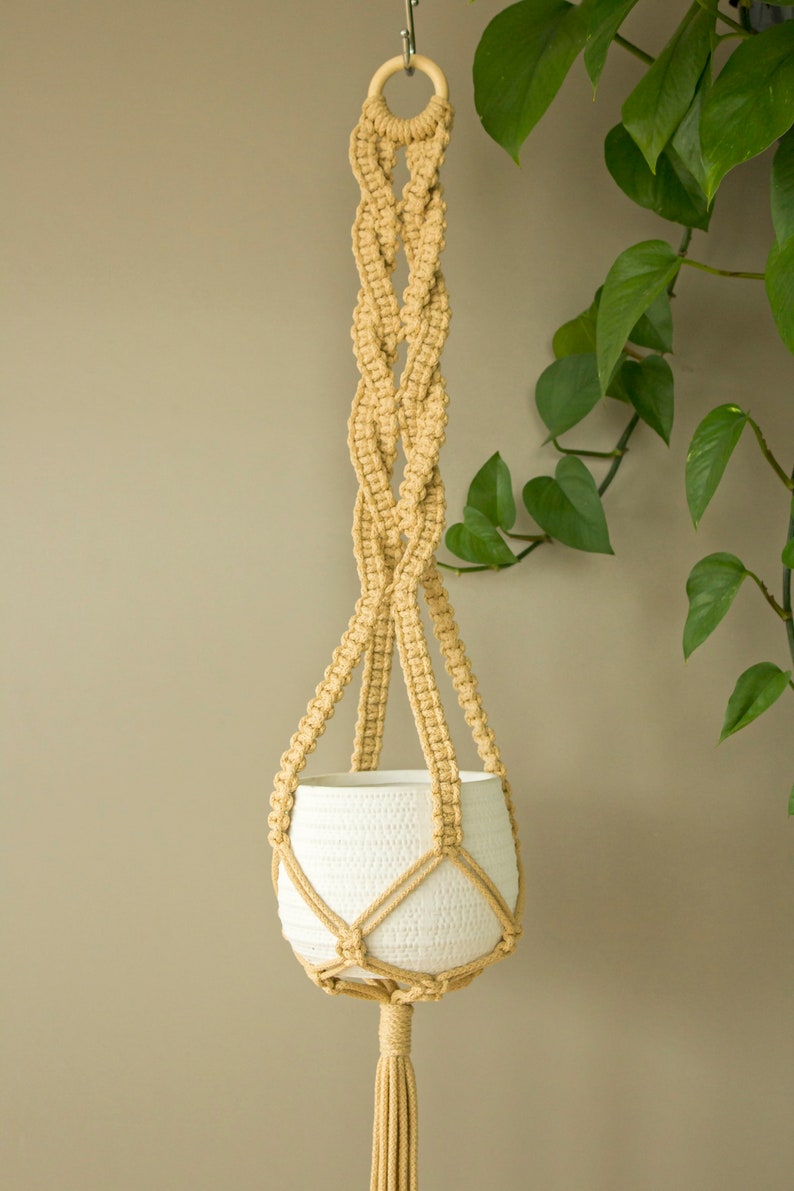 Gardening Gift Hanging planter Macrame plant hanger image 3