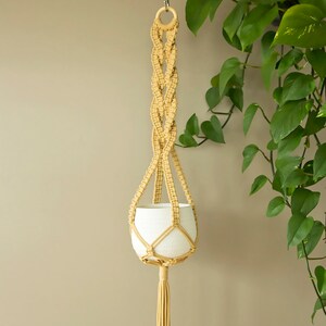 Gardening Gift Hanging planter Macrame plant hanger image 5