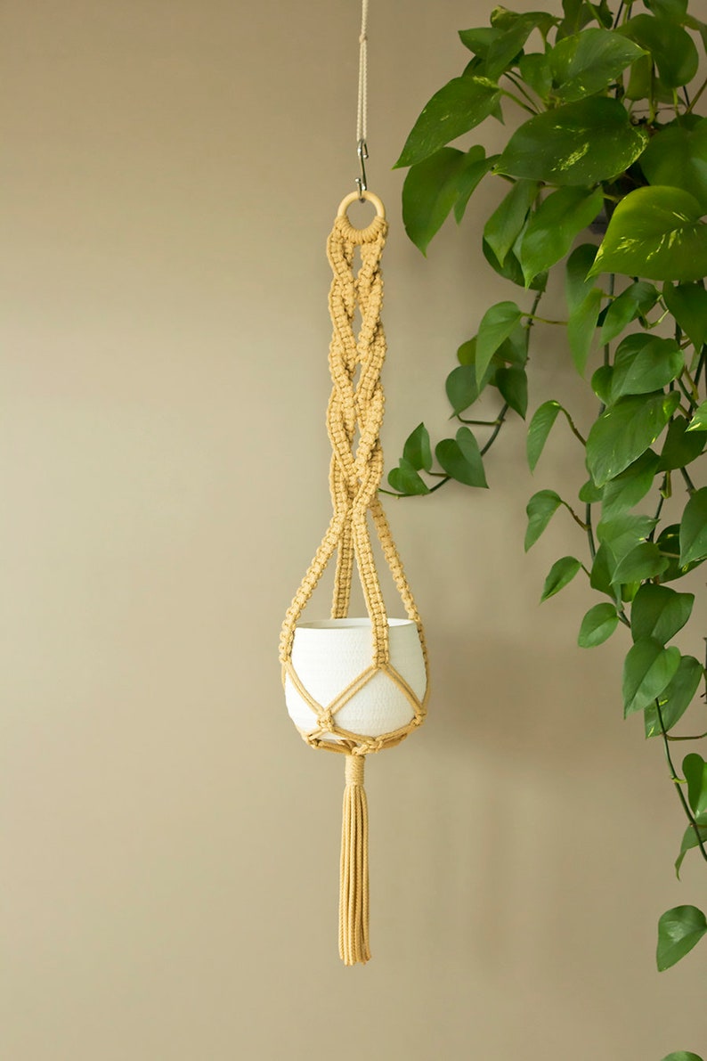 Gardening Gift Hanging planter Macrame plant hanger image 5