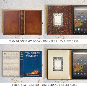 Kindle Fire and Universal 7 and 8 Inch Tablet Hardback Book Cover Cases image 8