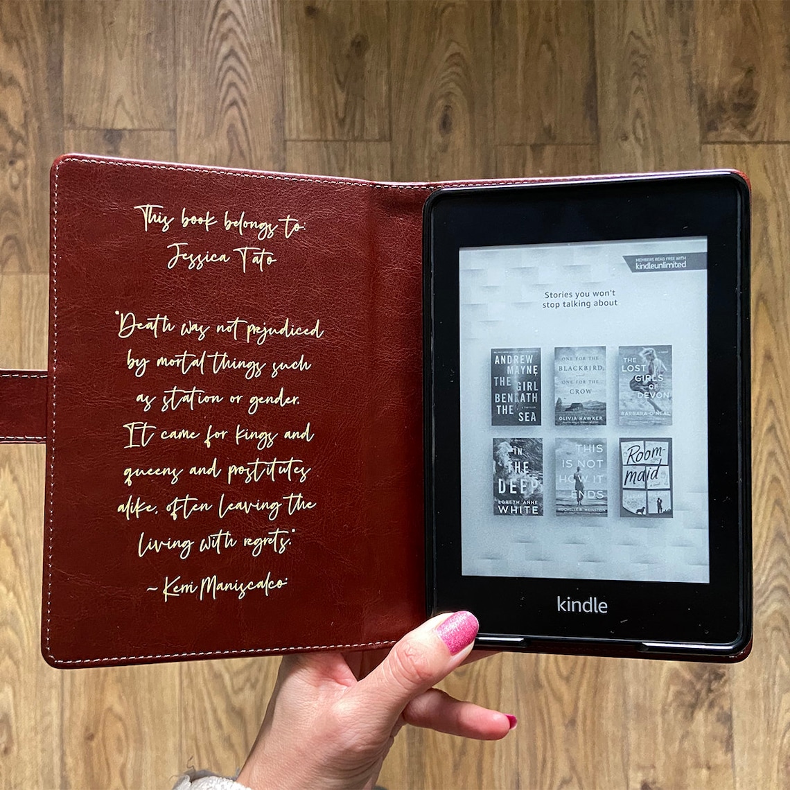 Kindle Paperwhite Case with Luxury Faux Leather Classic Book Etsy