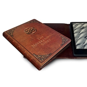 Book-Look Kindle and eReader Case with Neverending Story Theme Book Cover Design: Works with most e-Book Readers.