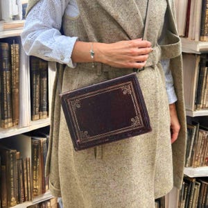 Olde Book Purse Looks Like a Vintage Leather Hardcover