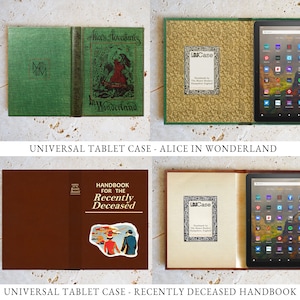 Kindle Fire and Universal 7 and 8 Inch Tablet Hardback Book Cover Cases image 5