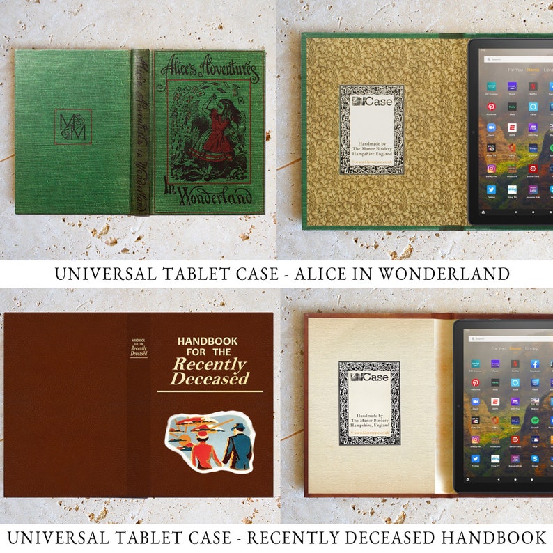 Kindle Fire and Universal 7 and 8 Inch Tablet Hardback Book Cover Cases image 5