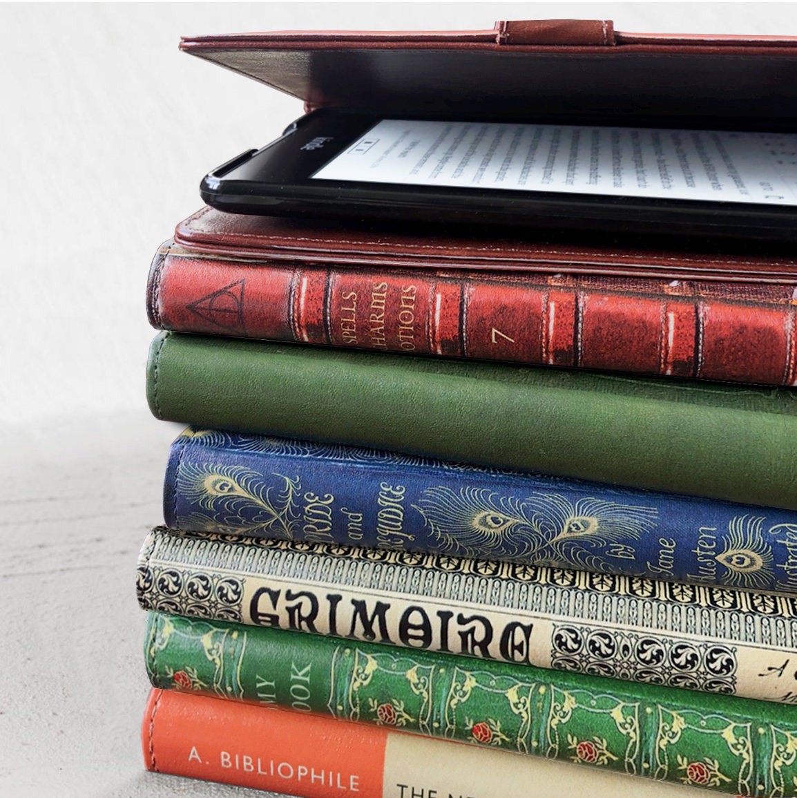 Kindle Paperwhite Case with Luxury Faux Leather Classic Book Covers