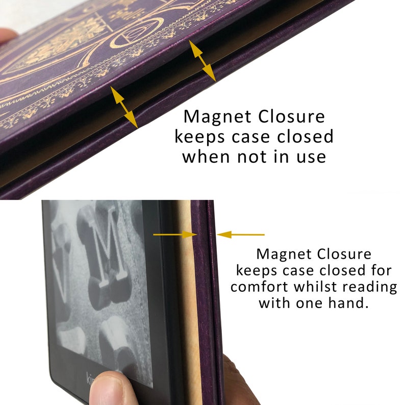 KleverCase Étui universel pour Kindle et eReader avec couvertures de livres sur le thème de la magie image 8
