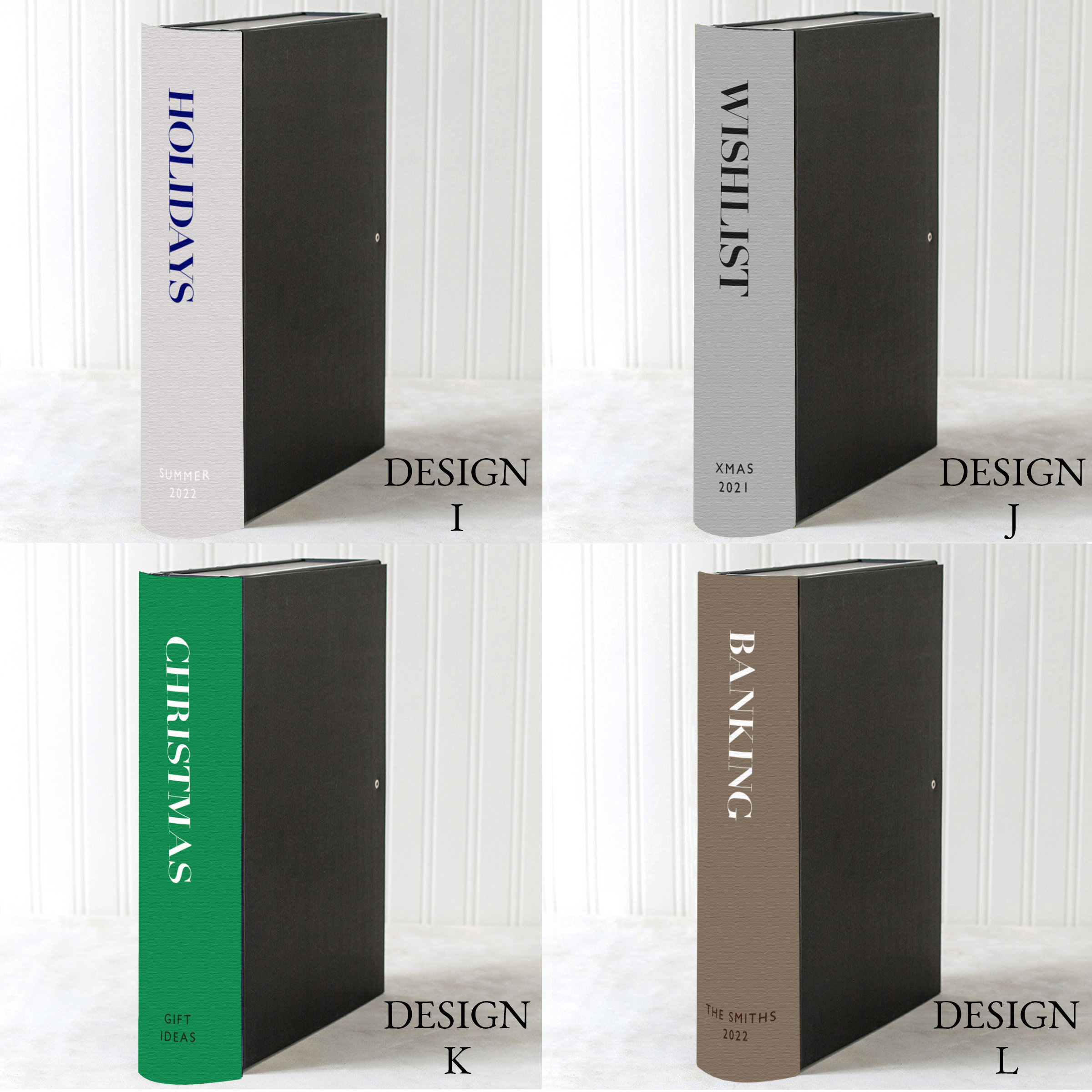 Modern Paper File Modern Book Style Customised Office Files - Etsy UK