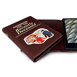 Universal Recently Deceased Book Cover Kindle Paperwhite Case, For Kindle, Colorsoft, Oasis, Scribe, Fire, Kobo, iPad eReader and Tablets.
