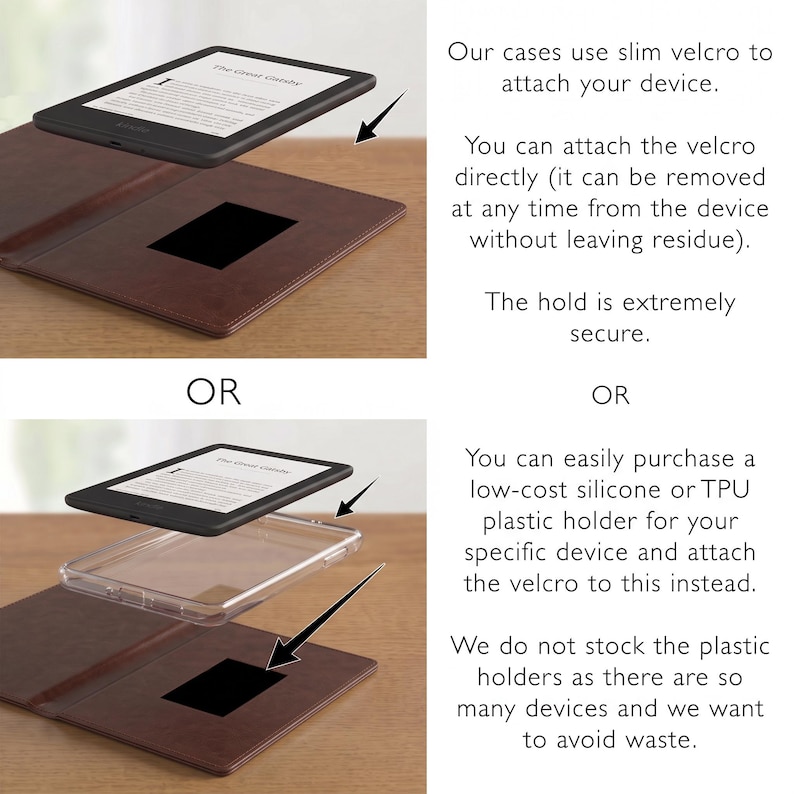 Book-look case for kindle, kindle paperwhite, colorsoft, oasis, scribe, kobo clara, libra and most e-readers. Faux leather covers. image 12