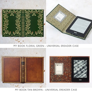 KleverCase Funda universal para Kindle y eReader o tableta con varios diseños icónicos de portadas de libros de tapa dura. imagen 3