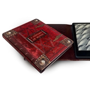 Universal eReader & Tablet Case for Kindle Paperwhite, Kindle, Kobo, iPad, Fire and more. History of Magic Book. (No Tariffs for U.S.)