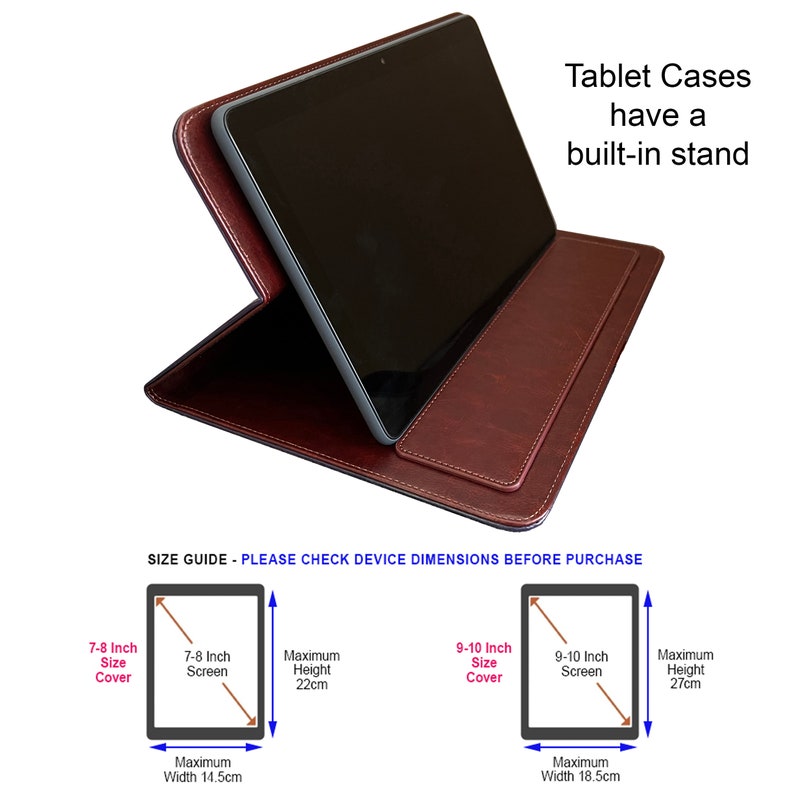 KleverCase Universal iPad and Kindle Fire or Tablet Case with Faux Leather Book Covers image 4