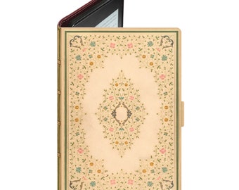 Couverture de livre fleurs vintage KleverCase pour liseuse et tablette. Comprend le Kindle, le Kindle Paperwhite, le Kindle Fire, l'iPad et bien d'autres.