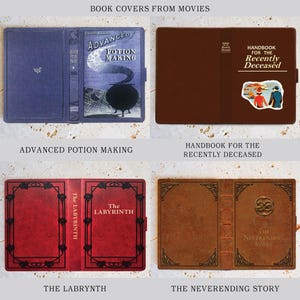 Book-look case for kindle, kindle paperwhite, colorsoft, oasis, scribe, kobo clara, libra and most e-readers. Faux leather covers. image 6