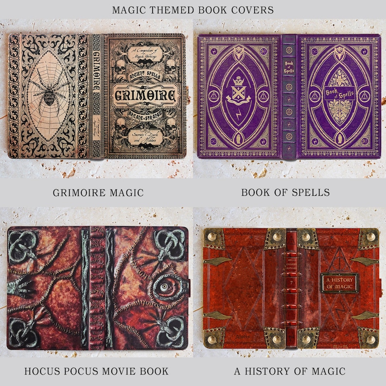 Étui universel pour liseuse Kindle Paperwhite KleverCase avec diverses couvertures de livres classiques emblématiques. image 6