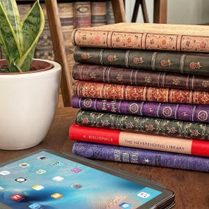 Book-Look Universal Tablet Case for Kindle Fire,Fire HD,  iPad, iPad Mini, iPad Air, Samsung Galaxy Tablets with 7 to 11 Inch Screen.