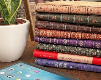 Book-Look Universal Tablet Case for Kindle Fire,Fire HD,  iPad, iPad Mini, iPad Air, Samsung Galaxy Tablets with 7 to 11 Inch Screen.