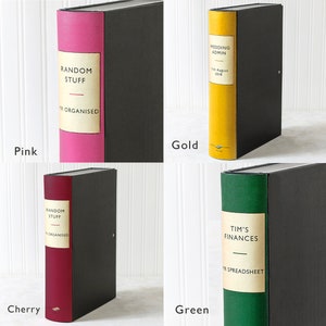 Modern Book Style Customised Office Files - Etsy