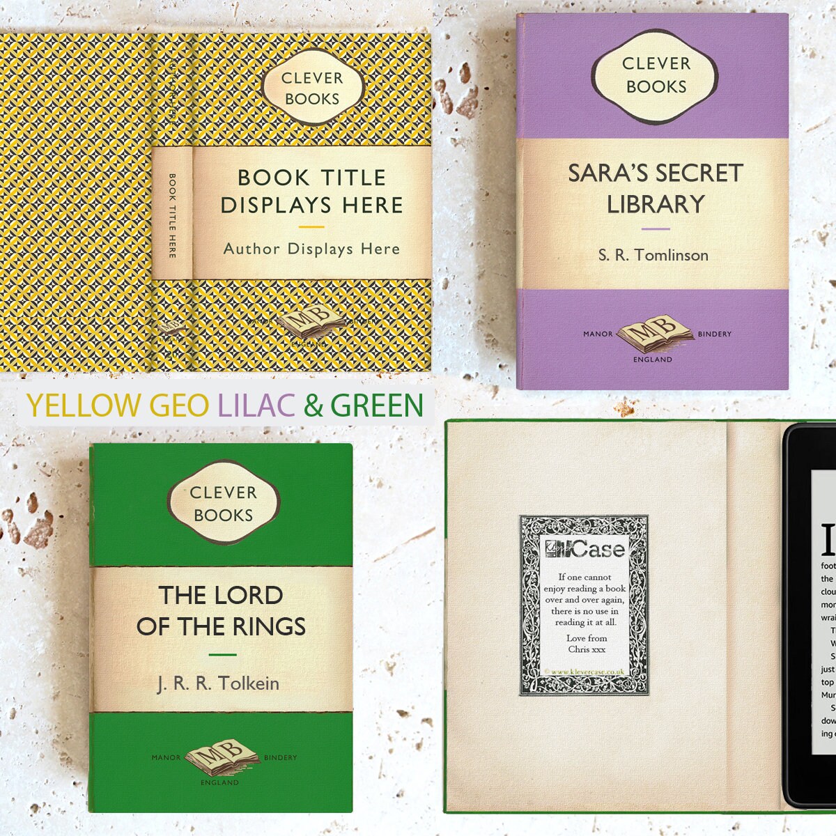 Custodia Kindle Vintage Dracula Verde Per Amazon Kindle Paperwhite 11a Gen E 10a Generazione