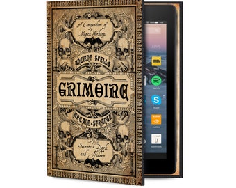 Kindle Case with Grimoire Magic Spells Cover