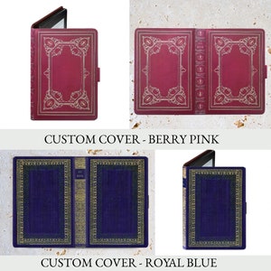 KleverCase Kindle and eReader Case with Personalised Luxury Faux Leather Classic Book Covers image 3