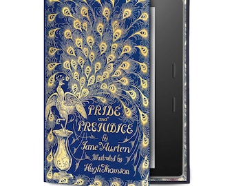 Klevercase Universal Kindle and eReader or Tablet Case with Jane Austen Pride and Prejudice Book Cover Design