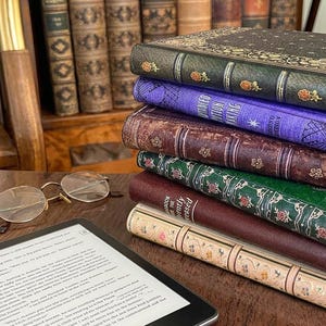 Book-Look Universal Case for Kindle Paperwhite, Colorsoft, Signature, Kindle, Scribe, Oasis, Kobo, Libra and Most Popular eReaders.