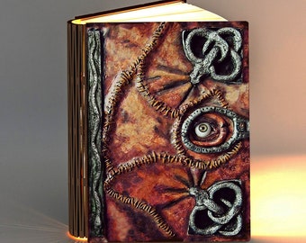 Hocus Pocus Themed Book Light for Desk, Reading, Floor or Night Lamp. Various Iconic Book Cover Designs.