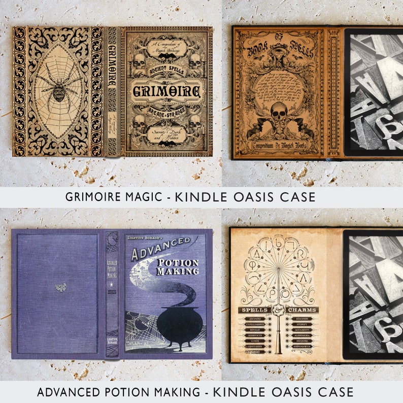 KleverCase Kindle Oasis Case with various Iconic Book Cover Designs. image 2