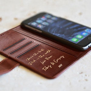 KleverCase Funda para iPhone y Samsung con funda Classic Book en verde antiguo imagen 5