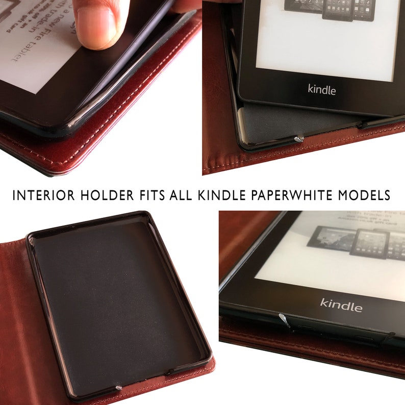 Personalised Kindle Paperwhite Case with Luxury Faux Leather Etsy