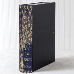 Orgulho e Preconceito Jane Austen: Pasta de arquivo de escritório personalizada com argolas ou caixa de arquivo. Presente para amantes de livros e artigos de papelaria.