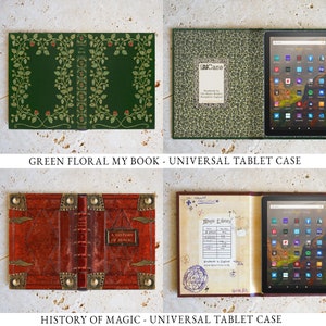 Kindle Fire and Universal 7 and 8 Inch Tablet Hardback Book Cover Cases image 3