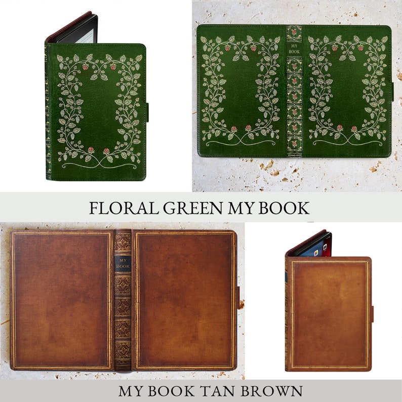 KleverCase Kindle Scribe Case with Faux Leather Book Case. Various Iconic Book Cover Designs. image 2