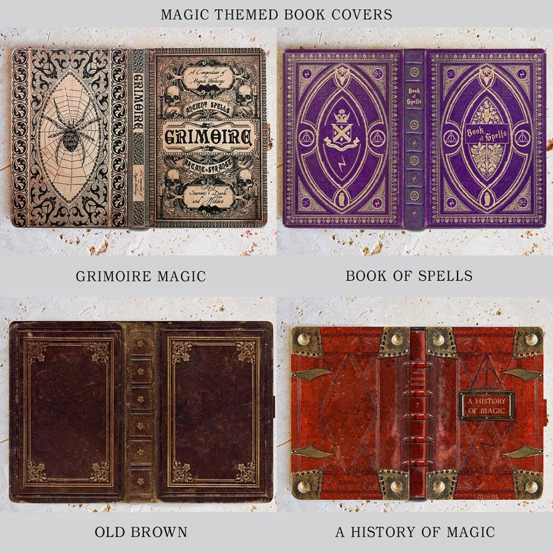Book-look case for kindle, kindle paperwhite, colorsoft, oasis, scribe, kobo clara, libra and most e-readers. Faux leather covers. image 3