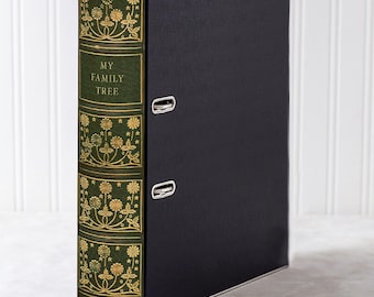 Book Style Personalised Office Ring Binder or Box File Storage. The Perfect Paperwork and Shelf Tidy. Book Lover Gift.