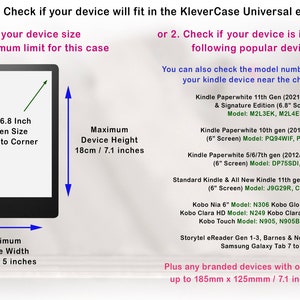 KleverCase Kindle Paperwhite Universelle eReader Hülle mit verschiedenen kultigen Buch-Covern. Bild 3