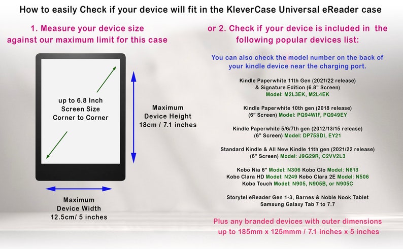 KleverCase Kindle Paperwhite Universelle eReader Hülle mit verschiedenen kultigen Buch-Covern. Bild 3