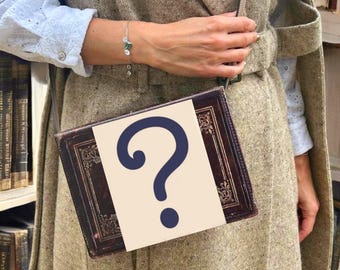 Crea tu propio bolso personalizado: Bolso bandolera con forma de libro, bolso de mano o cartera.