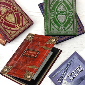 Kindle Oasis Case With Potter and Magic Themed Book of Spells Covers 