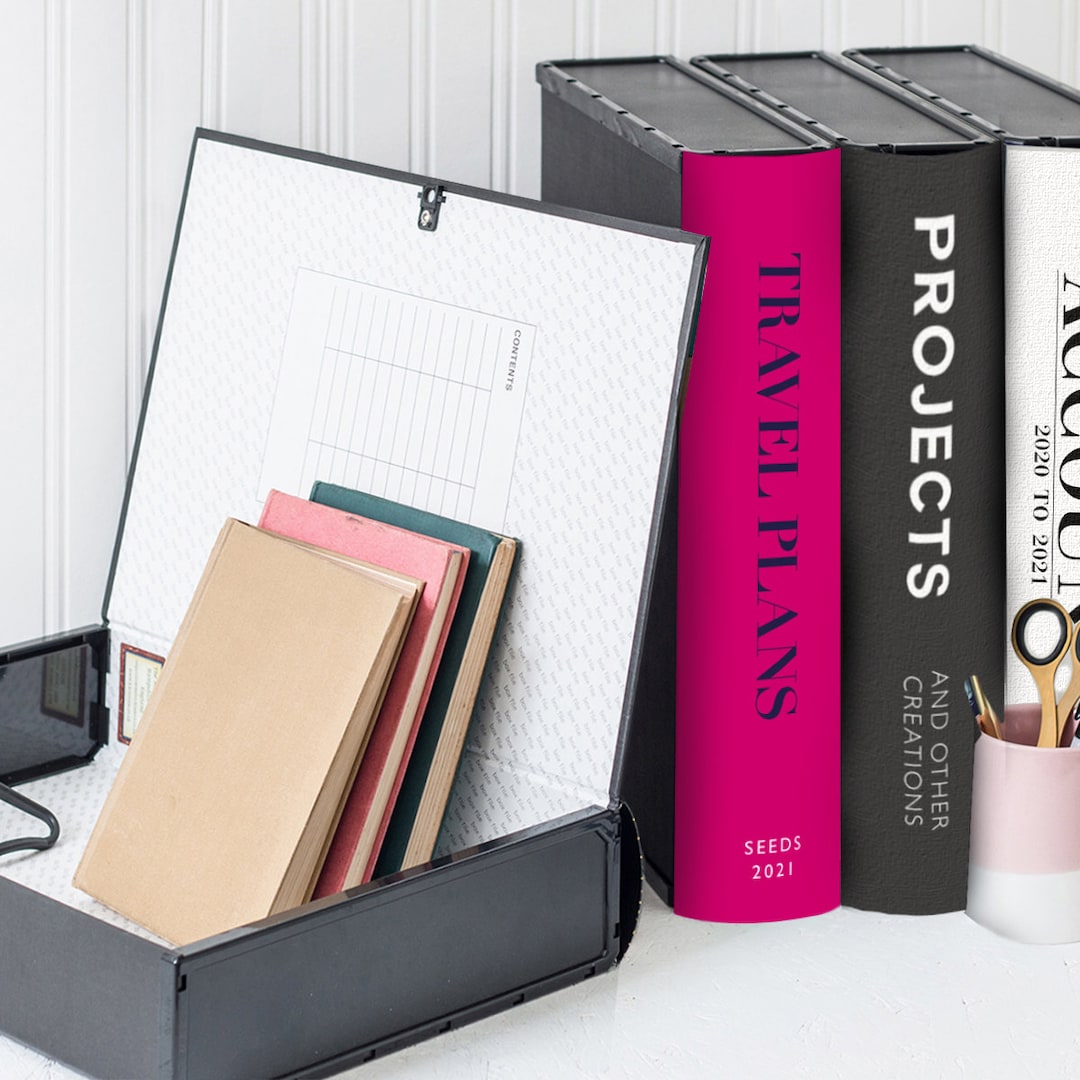 Modern Book Style Customised Office Files - Etsy