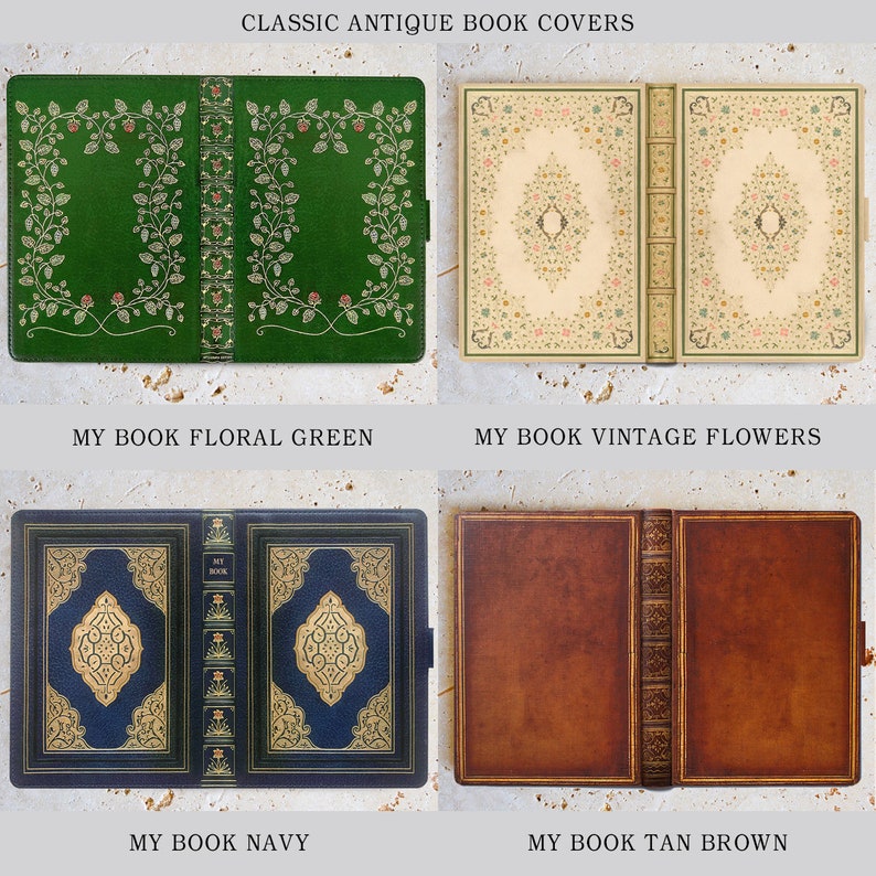 KleverCase Universal Kindle & eReader Case with Luxury Faux Leather Classic Book Covers. Various Iconic Book Cover Designs. image 2