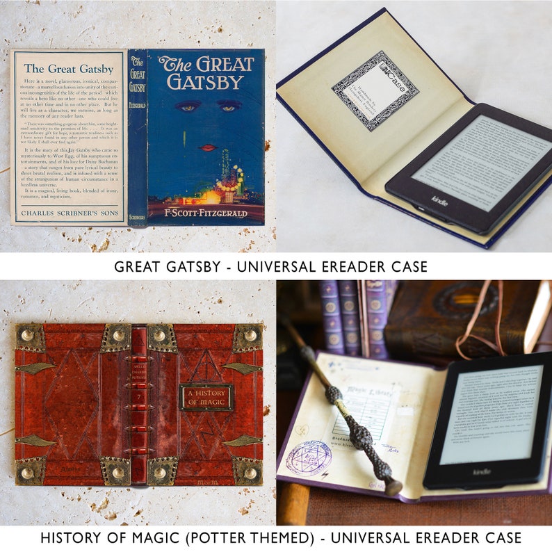 KleverCase Universal Kindle and eReader or Tablet Case with Various Iconic Hardback Book Cover Designs. image 4