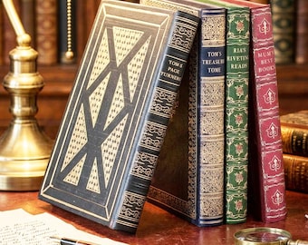 Personalised Book-Look Hardback Cover Case for Kindle, Kobo, Storytel and eReader Devices. Various Designs.