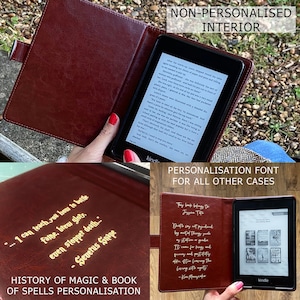 KleverCase Universele Kindle en eReader-hoes met luxe kunstleren klassieke boekomslagen. Verschillende iconische boekomslagontwerpen. afbeelding 4