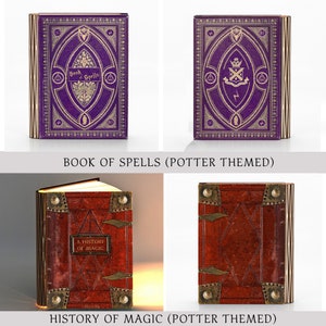 Die Geschichte der Magie Potter Themed Buch Licht für Schreibtisch, Lesen, Stehen oder Nachtlampe. Verschiedene kultige Buchumschlag-Designs. Bild 7