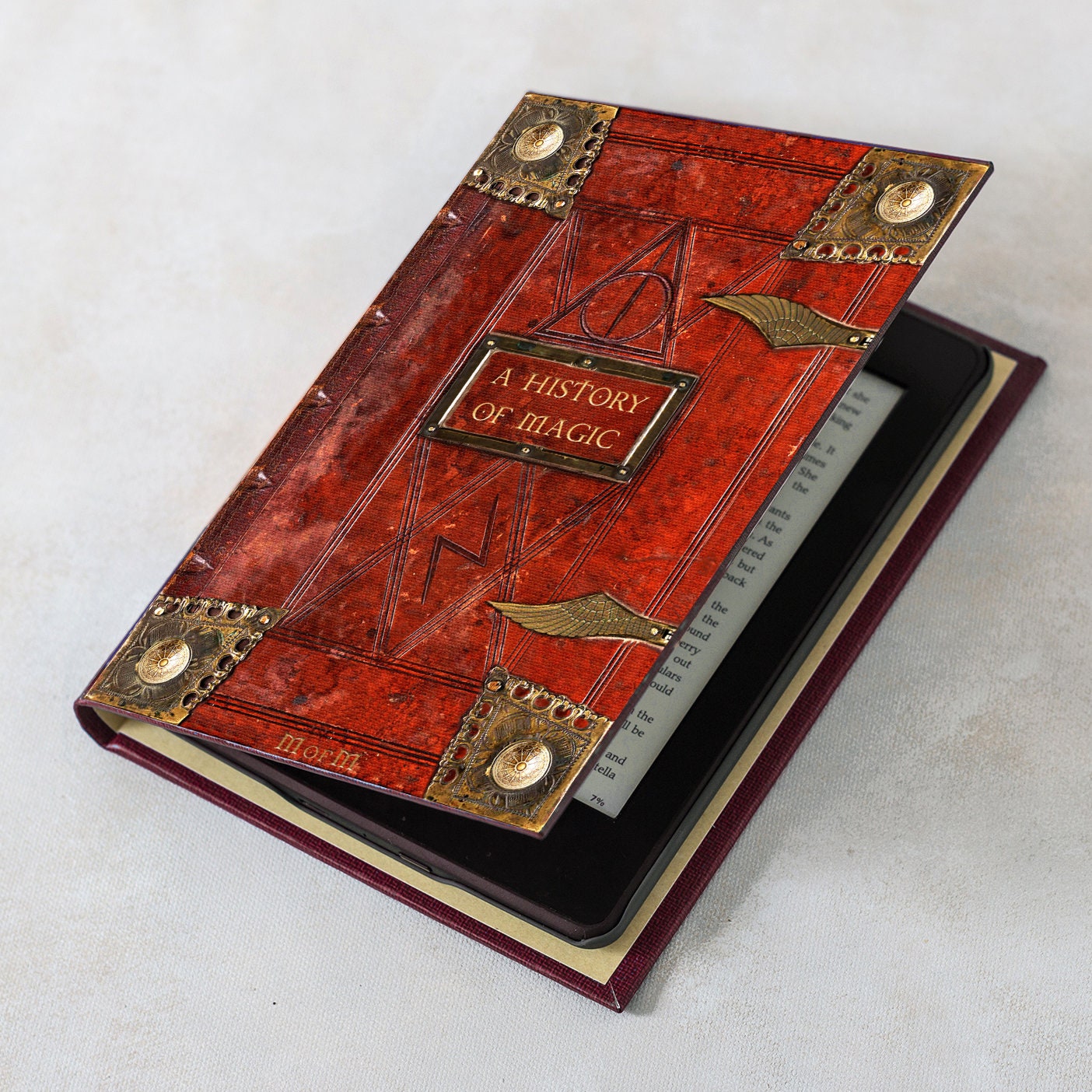 Kindle Case with Harry Potter Themed History of Magic Book Etsy